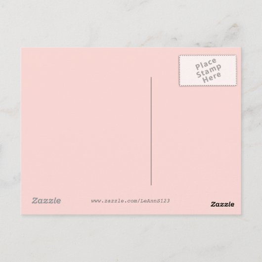 Victoriaans Roos Garden Briefkaart (Achterkant)