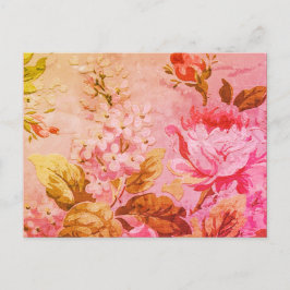 Victoriaans Roos Garden Briefkaart