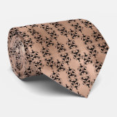 Victoriaans roos gouden patroon Bindende stropdas (Opgerold)