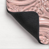 Victoriaans Roos goudroze elegante art nouveau Muismat (Hoek)