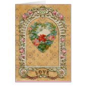 Victoriaans roos hartslag romantische  liefde (Voorkant)