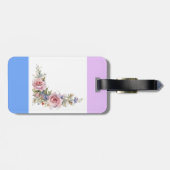 Victoriaans Roos Hoek Grens Bagagelabel (Achterkant horizontaal)