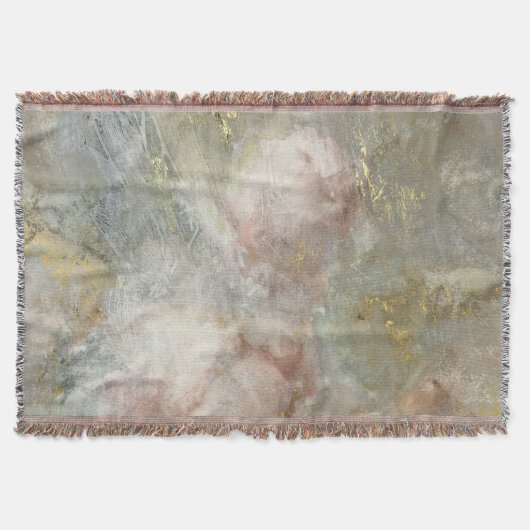  Victoriaans Roos met gouden accenten Deken (Voorkant)