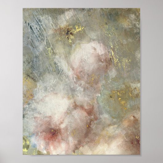  Victoriaans Roos met gouden accenten Poster (Voorkant)