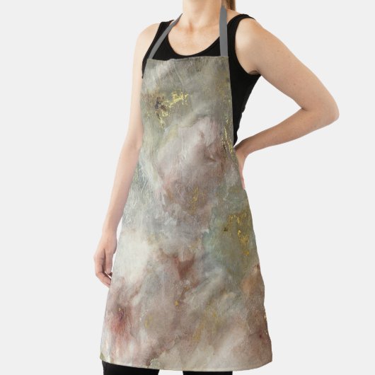 Victoriaans Roos met gouden accenten Schort (Insitu)