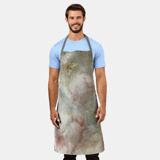  Victoriaans Roos met gouden accenten Schort (Gedragen)