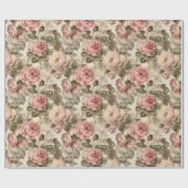 Victoriaans Roos ontkoppeling van Floral Ephemera Cadeaupapier (Vlak)