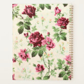  Victoriaans roos patroon aangepaste naam Planner (Achterkant)