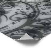 Victoriaans Roos Poster (Hoek)