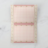 Victoriaans Roos Quilt TY Kaart (Binnen)