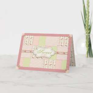 Victoriaans Roos Quilt TY Kaart