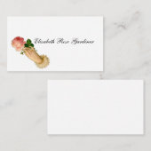 Victoriaans Roos Roepkaart Visitekaartje (Voorkant / Achterkant)