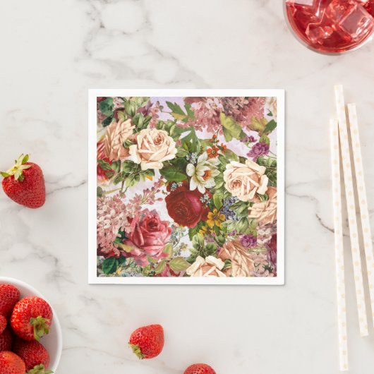 Victoriaans Roos Servet (Insitu)