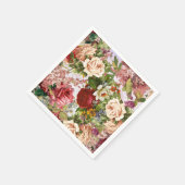  Victoriaans Roos Servet (Hoek)