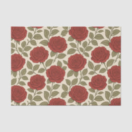 Victoriaans Roos Tuin  Bloemen Tissuepapier