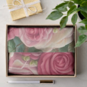 Victoriaans Roos Tuin - Pastel Roze Bloomen Tissuepapier (Geschenk)