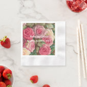 Victoriaans Roos Tuin - Wedding Bouquet Servet (Insitu)