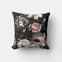 Victoriaans Roos Vette kleurrijke flora Kussen