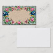 Victoriaans Roos Visitekaartje grens (Voorkant / Achterkant)