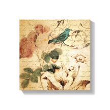 Victoriaans roos vogel Paris Franse Botanical