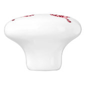 Victoriaans Roos voor vlinderverkouting Keramische Knop (Zijkant)