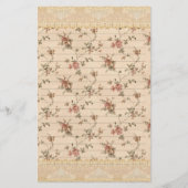 Victoriaans roos voorjaarspatroon romance briefpapier (Voorkant)