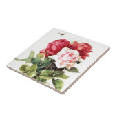  Victoriaans Rose Bouquet Tegeltje (Zijkant)