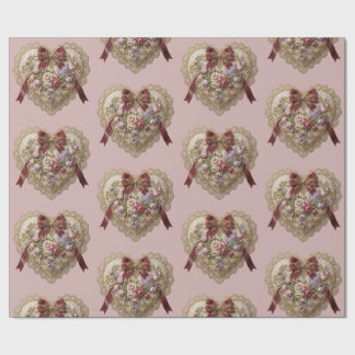 Victoriaans Rose Kant Papier om Cadeaus in te Pakk