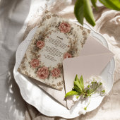 Victoriaans Royal Elegance bruiloft Informatiekaartje