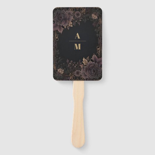 Victoriaans Royal Gothic bruiloft Handwaaier (Voorkant)