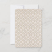 Victoriaans Royal Wedding Detail Kaart Elegantie (Achterkant)