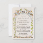 Victoriaans Royal Wedding Detail Kaart Elegantie (Voorkant)