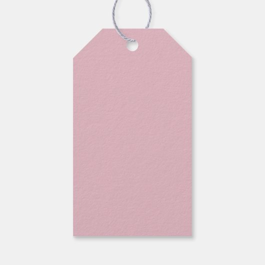 Victoriaans roze Antiek Cadeaulabel (Achterkant)