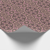 Victoriaans roze Antiek Cadeaupapier (Hoek)