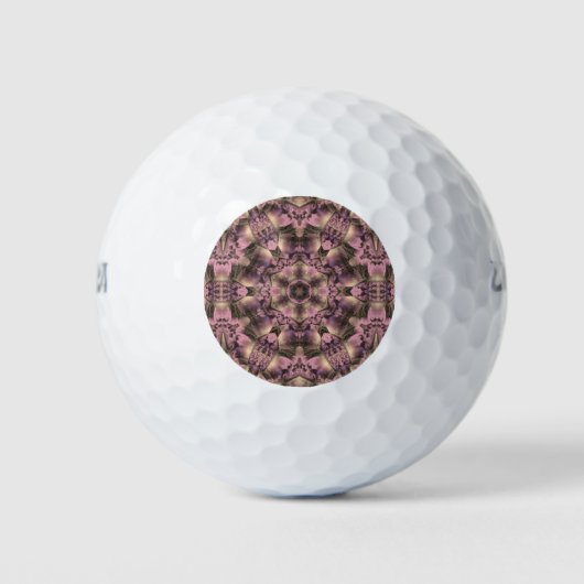 Victoriaans roze Antiek Golfballen (Voorkant)