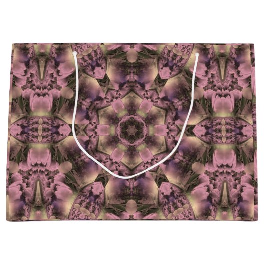 Victoriaans roze Antiek Groot Cadeauzakje (Voorkant)