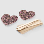 Victoriaans roze Antiek Handwaaier (Niet-gemonteerd)