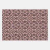 Victoriaans roze Antiek Inpakpapier Vel (Voorkant)