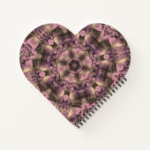 Victoriaans roze Antiek Notitieboek (Achterkant)