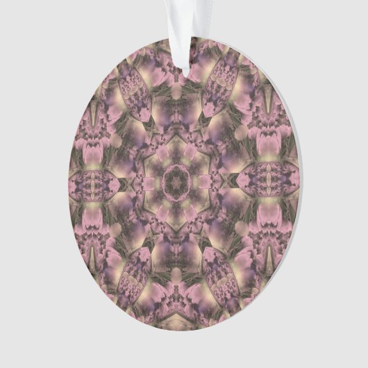 Victoriaans roze Antiek Ornament (voorkant)