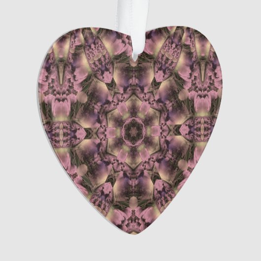 Victoriaans roze Antiek Ornament (voorkant)