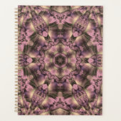 Victoriaans roze Antiek Planner (Voorkant)