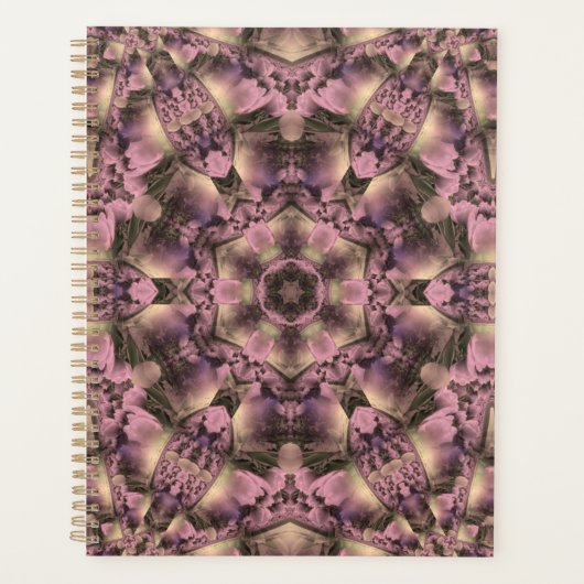 Victoriaans roze Antiek Planner (Voorkant)