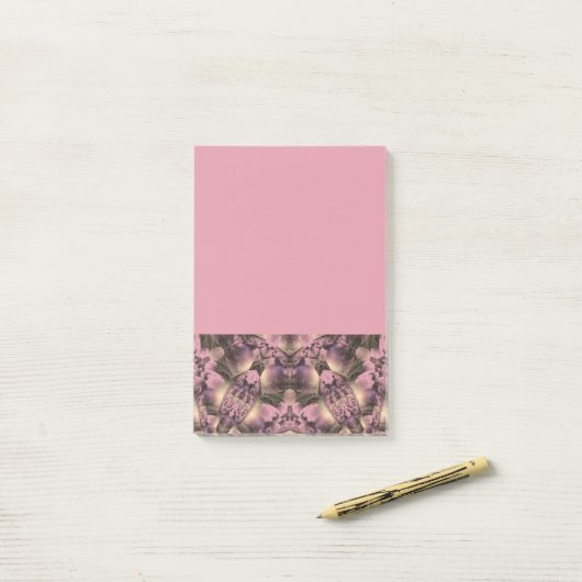 Victoriaans roze Antiek Post-it® Notes (Op bureau)
