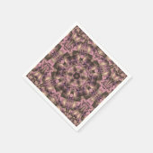 Victoriaans roze Antiek Servet (Hoek)