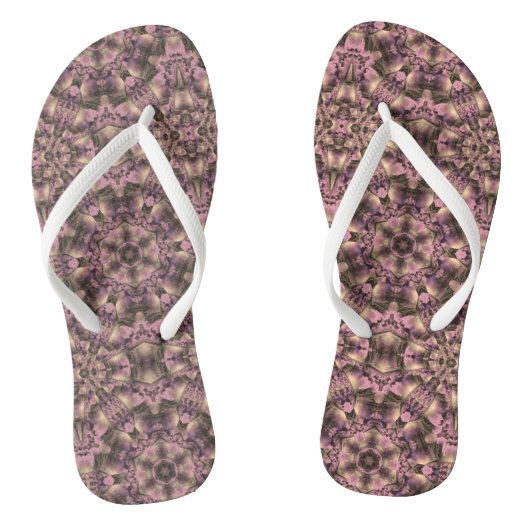 Victoriaans roze Antiek Teenslippers (Voetbed)