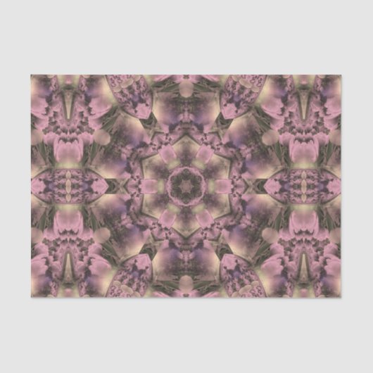 Victoriaans roze Antiek Tissuepapier (Voorkant)