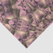 Victoriaans roze Antiek Tissuepapier (Detail)