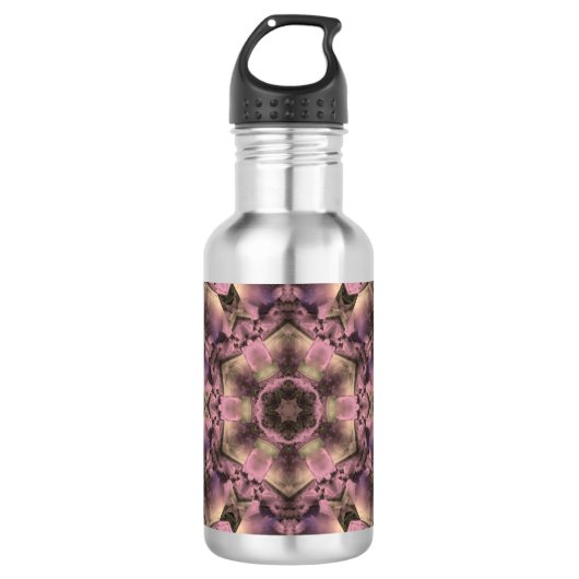 Victoriaans roze Antiek Waterfles (Voorkant)