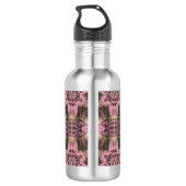 Victoriaans roze Antiek Waterfles (Achterkant)